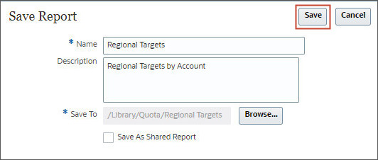 save report